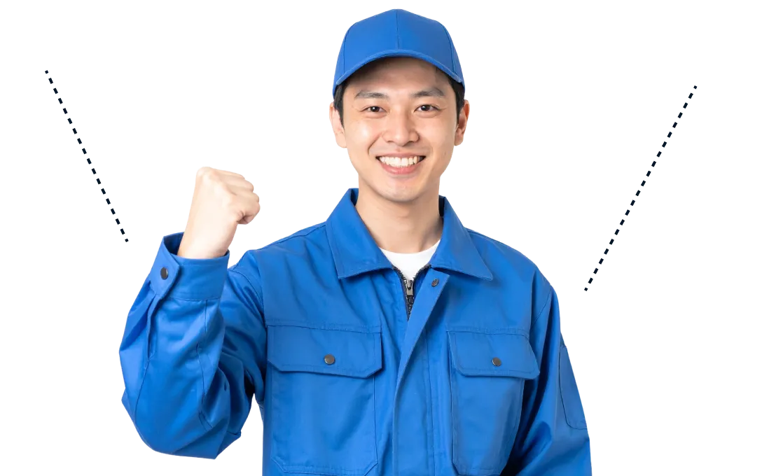 男性作業者の画像